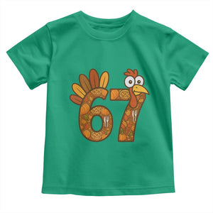 Six And Seven Meme Turkey Toddler T Shirt Funny Thanksgiving Gift TS12 Irish Green Print Your Wear