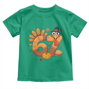 Funny Turkey Six And Seven Meme Toddler T Shirt Thanksgiving Gift TS12 Irish Green Print Your Wear