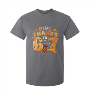 Give Thanks To 67 T Shirt For Kid Funny Brainrot Six Seven Meme Thanksgiving Gift TS12 Charcoal Print Your Wear