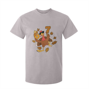 Trending Six Seven Meme Turkey T Shirt For Kid Funny Thanksgiving Gift TS12 Ice Gray Print Your Wear