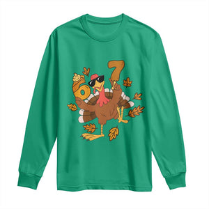 Trending Six Seven Meme Turkey Long Sleeve Shirt Funny Thanksgiving Gift TS12 Irish Green Print Your Wear