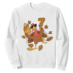Trending Six Seven Meme Turkey Sweatshirt Funny Thanksgiving Gift TS12 White Print Your Wear