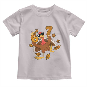 Trending Six Seven Meme Turkey Toddler T Shirt Funny Thanksgiving Gift TS12 Ice Gray Print Your Wear