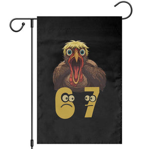 Six Seven Meme Turkey Garden Flag Trending Gen Alpha Thanksgiving Gift TS12 Black Print Your Wear