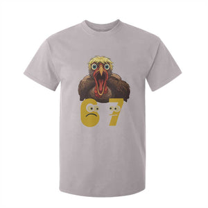 Six Seven Meme Turkey T Shirt For Kid Trending Gen Alpha Thanksgiving Gift TS12 Ice Gray Print Your Wear