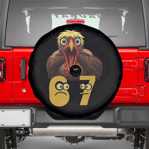 Six Seven Meme Turkey Spare Tire Cover Trending Gen Alpha Thanksgiving Gift - Print Your Wear