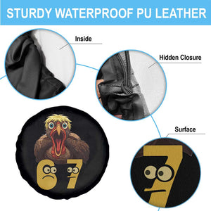 Six Seven Meme Turkey Spare Tire Cover Trending Gen Alpha Thanksgiving Gift - Print Your Wear