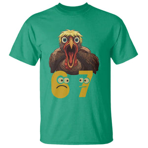 Six Seven Meme Turkey T Shirt Trending Gen Alpha Thanksgiving Gift TS12 Irish Green Print Your Wear