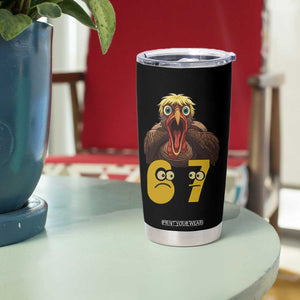Six Seven Meme Turkey Tumbler Cup Trending Gen Alpha Thanksgiving Gift TS12 Print Your Wear