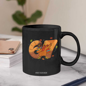 Thanksgiving Turkey Dabbing Coffee Mug Six Seven Meme Trending Gift TS12 Print Your Wear