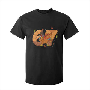 Thanksgiving Turkey Dabbing T Shirt For Kid Six Seven Meme Trending Gift TS12 Black Print Your Wear