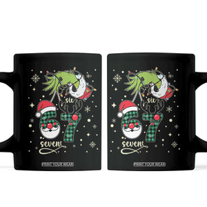 Funny Green Hand Six Seven Meme Coffee Mug Gen Z Alpha Xmas Gift TS12 Black Print Your Wear