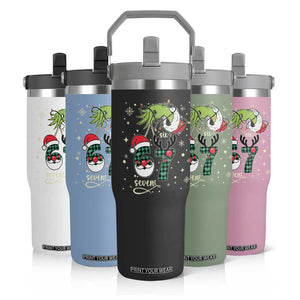 Funny Green Hand Six Seven Meme Flip Straw Tumbler Gen Z Alpha Xmas Gift TS12 Print Your Wear