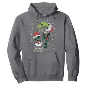 Funny Green Hand Six Seven Meme Hoodie Gen Z Alpha Xmas Gift TS12 Charcoal Print Your Wear