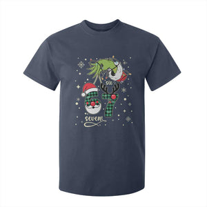 Funny Green Hand Six Seven Meme T Shirt For Kid Gen Z Alpha Xmas Gift TS12 Navy Print Your Wear