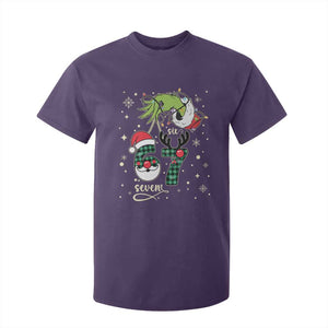 Funny Green Hand Six Seven Meme T Shirt For Kid Gen Z Alpha Xmas Gift TS12 Purple Print Your Wear