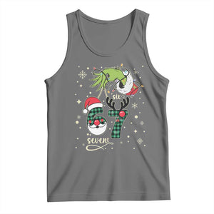 Funny Green Hand Six Seven Meme Tank Top Gen Z Alpha Xmas Gift TS12 Black Heather Print Your Wear