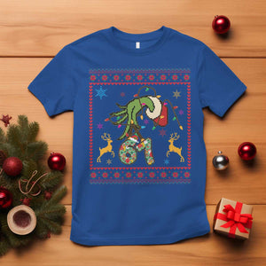 Green Hand 67 Meme Ugly Sweater T Shirt Funny Holiday Gift TS12 Royal Blue Print Your Wear