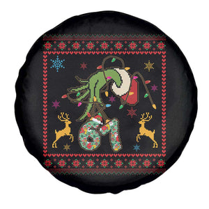 Green Hand 67 Meme Ugly Sweater Spare Tire Cover Funny Holiday Gift TS12 Print Your Wear