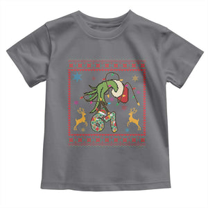 Green Hand 67 Meme Ugly Sweater Toddler T Shirt Funny Holiday Gift TS12 Charcoal Print Your Wear