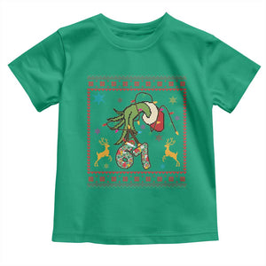 Green Hand 67 Meme Ugly Sweater Toddler T Shirt Funny Holiday Gift TS12 Irish Green Print Your Wear
