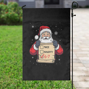 Funny Santa Six Seven Meme Garden Flag Gen Z Christmas Gift TS12 Print Your Wear