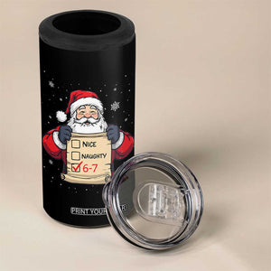 Funny Santa Six Seven Meme 4 in 1 Can Cooler Tumbler Gen Z Christmas Gift TS12 Print Your Wear