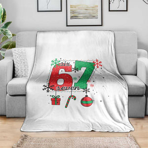 Funny Six Seven Meme Trendy TikTok Throw Blanket Christmas Gift TS12 Print Your Wear