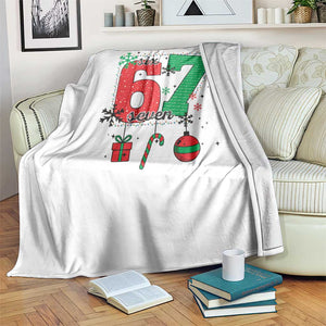 Funny Six Seven Meme Trendy TikTok Throw Blanket Christmas Gift TS12 Print Your Wear
