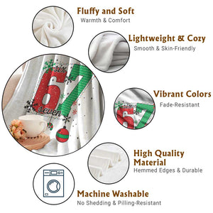 Funny Six Seven Meme Trendy TikTok Throw Blanket Christmas Gift TS12 Print Your Wear