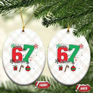 Funny Six Seven Meme Trendy TikTok Ceramic Ornament Christmas Gift TS12 Print Your Wear