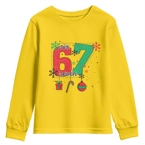 Funny Six Seven Meme Trendy TikTok Youth Sweatshirt Christmas Gift TS12 Daisy Print Your Wear