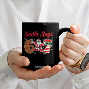 Funny Santa Says Six Seven Meme Coffee Mug Holiday Gift For Gen Z TS12 Print Your Wear