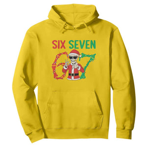 Funny Santa Skeleton Says Six Seven Hoodie Christmas Meme Gift TS12 Daisy Print Your Wear