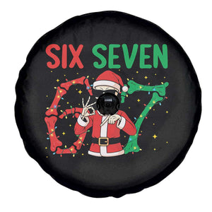 Funny Santa Skeleton Says Six Seven Spare Tire Cover Christmas Meme Gift TS12 Print Your Wear