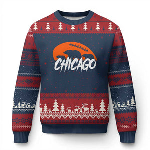 CFB Lover Ugly Christmas Sweater Gift For Football Fan TS12 Navy Red Print Your Wear