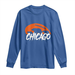 Chicago Football Lover Long Sleeve Shirt Gift For Da Bears Pride TS12 Royal Blue Print Your Wear