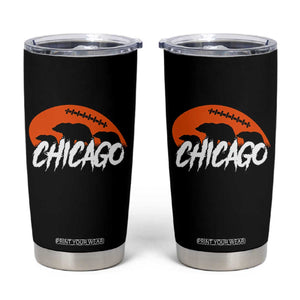 Chicago Football Lover Tumbler Cup Gift For Da Bears Pride TS12 Black Print Your Wear
