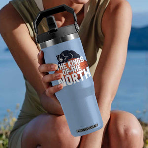 The Kings Of The North Flip Straw Tumbler CFB Lover TS12 One Size: 30 oz Light Blue Print Your Wear