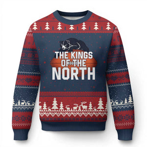 The Kings Of The North Ugly Christmas Sweater CFB Lover TS12 Navy Red Print Your Wear