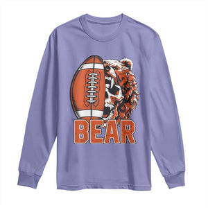 Chicago Football Kings Long Sleeve Shirt Bear Skull Gothic Fan Gift TS12 Violet Print Your Wear