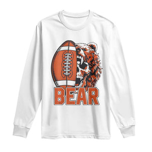 Chicago Football Kings Long Sleeve Shirt Bear Skull Gothic Fan Gift TS12 White Print Your Wear