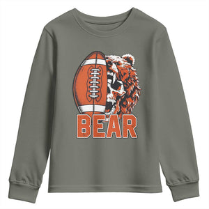 CFB Kings Youth Sweatshirt Bear Skull Gothic Fan Gift TS12 Military Green Print Your Wear