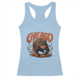 Funny CFBF Racerback Tank Top Gift For Sports Lovers TS12 Light Blue Print Your Wear