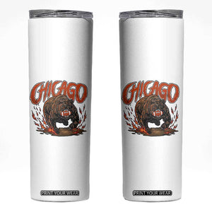 Funny CFBF Skinny Tumbler Gift For Sports Lovers TS12 White Print Your Wear