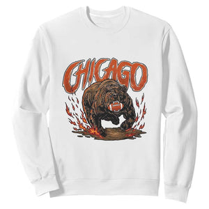 Chicago Football Fan Sweatshirt Gift For Sports Lovers TS12 White Print Your Wear