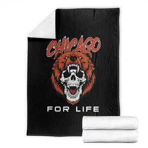 CFB Lover Throw Blanket Bear Skull Gothic Fan Gift TS12 Black Print Your Wear