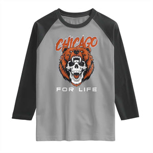 CFB Lover Raglan Shirt Bear Skull Gothic Fan Gift TS12 Sport Gray Black Print Your Wear
