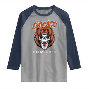 CFB Lover Raglan Shirt Bear Skull Gothic Fan Gift TS12 Sport Gray Navy Print Your Wear