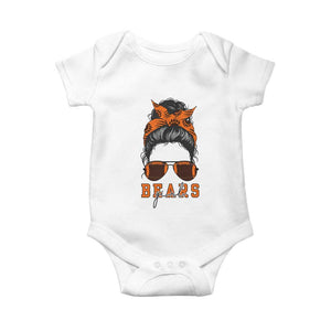 Girl Messy Bun Fan Baby Onesie CFB Lovers Gift TS12 White Print Your Wear